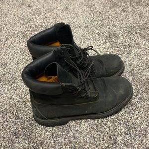 Black Timberland boots